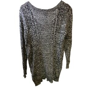 Torrid Pullover Sweater Black White Long Sleeve Size 1X Acrylic Blend Plus Size